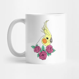 Cockatiel Floral Mug